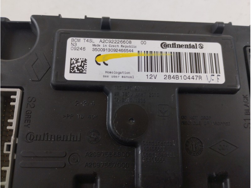 Recambio de modulo electronico para dacia sandero stepway comfort referencia OEM IAM 284B10447R A2C92226608 