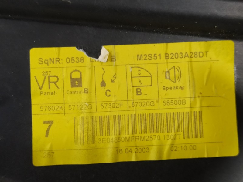 Recambio de elevalunas delantero derecho para ford fiesta (cbk) ambiente referencia OEM IAM 2S51B045H16A 2S5114553AA 