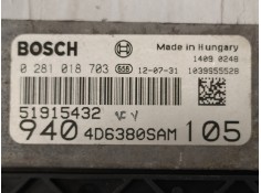 Recambio de centralita motor uce para alfa romeo giulietta (191) sprint referencia OEM IAM 51915432 0281018703  2