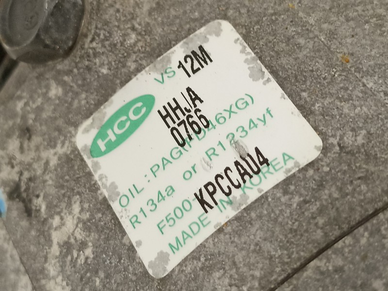 Recambio de compresor aire acondicionado para hyundai i20 city s referencia OEM IAM F500KPCCA04  