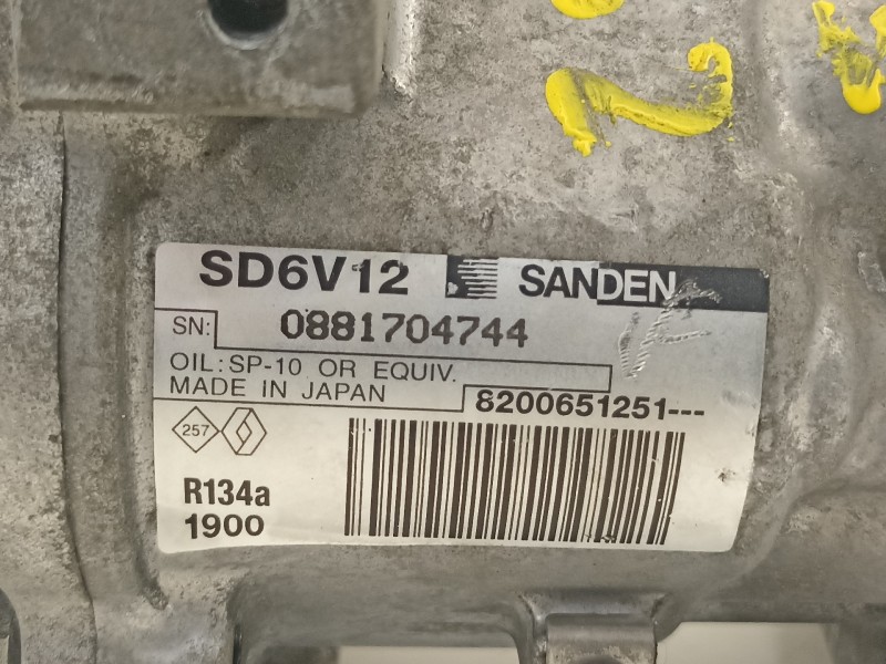 Recambio de compresor aire acondicionado para renault clio iii authentique referencia OEM IAM 8200651251  