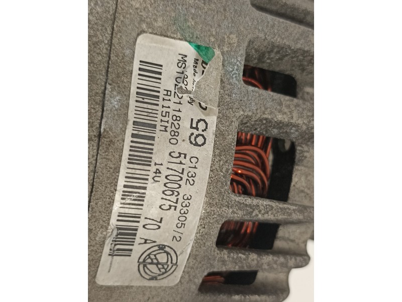 Recambio de alternador para fiat grande punto (199) 1.2 8v active referencia OEM IAM 51700675  