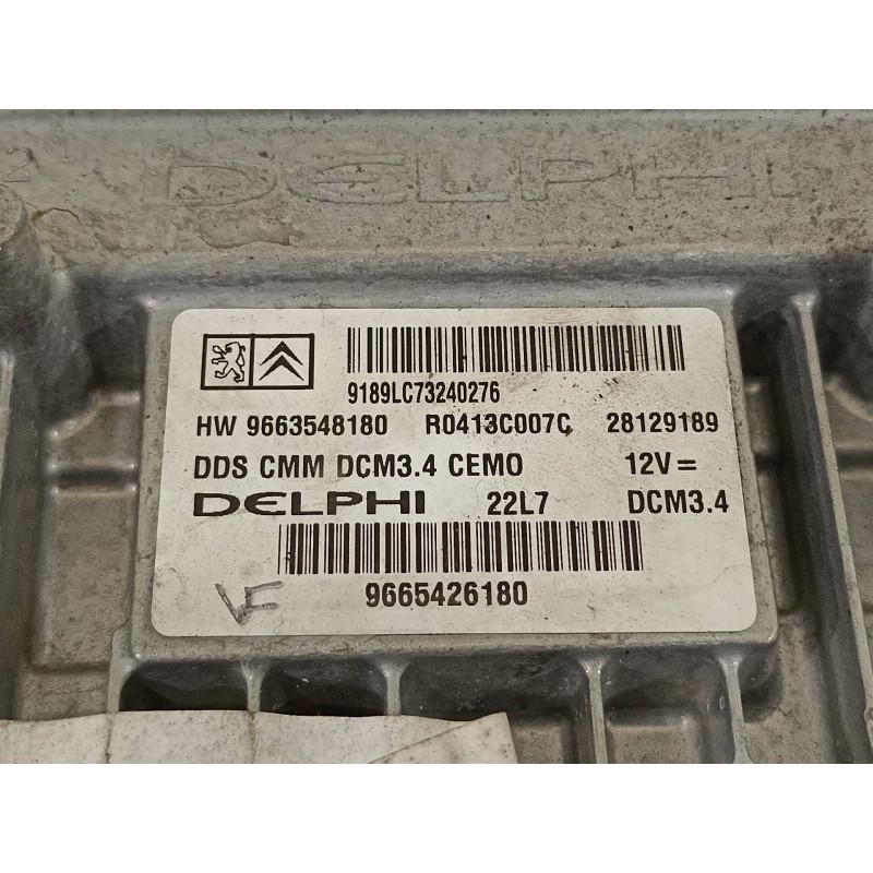 Recambio de centralita motor uce para peugeot 308 2.0 16v hdi fap cat (rhr / dw10bted4) referencia OEM IAM 9665426180  
