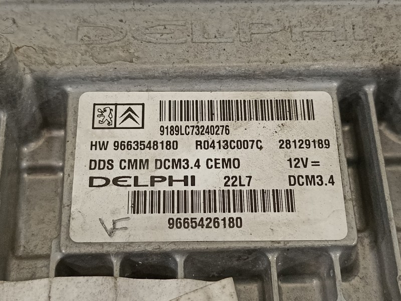 Recambio de centralita motor uce para peugeot 308 2.0 16v hdi fap cat (rhr / dw10bted4) referencia OEM IAM 9665426180  