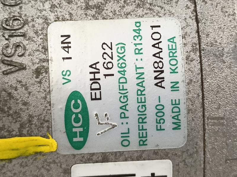 Recambio de compresor aire acondicionado para hyundai i30 comfort referencia OEM IAM F500AN8AA01  