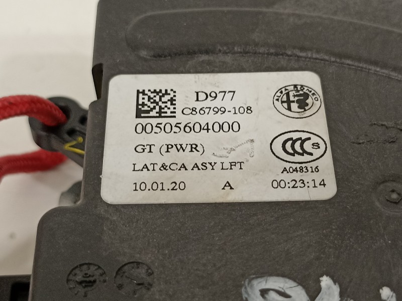 Recambio de cerradura maletero / porton para alfa romeo stelvio (630) quadrifoglio 4wd referencia OEM IAM 50560400  