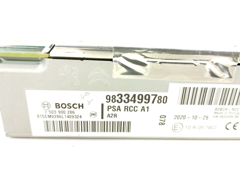 Recambio de sistema navegacion gps para peugeot 208 (2020) n208 active referencia OEM IAM 9833499780 7503900286 