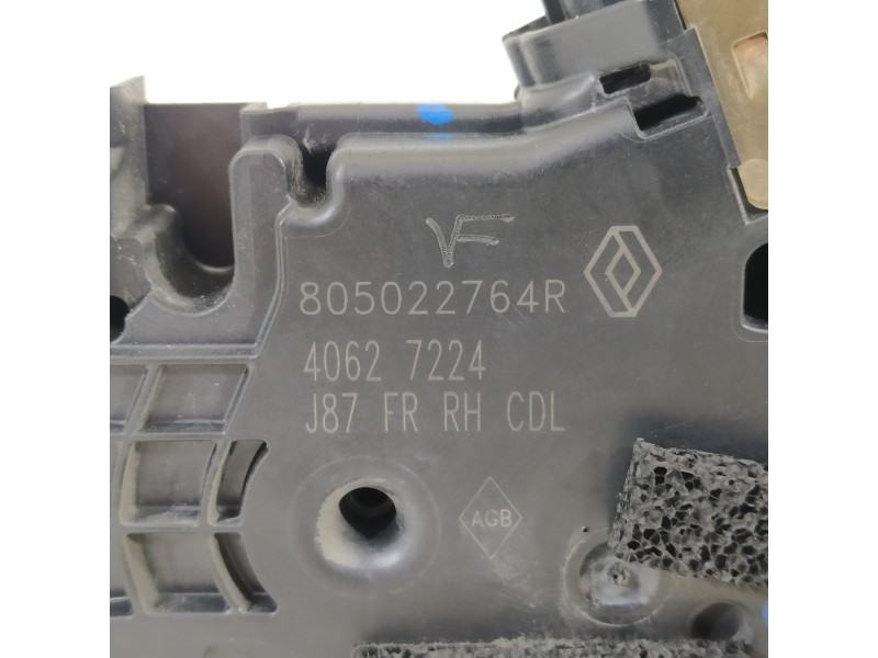 Recambio de cerradura puerta delantera derecha para renault captur intens referencia OEM IAM 805022764R  