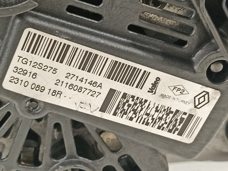 Recambio de alternador para renault captur adventure referencia OEM IAM 231008918R TG12S275 2714146A