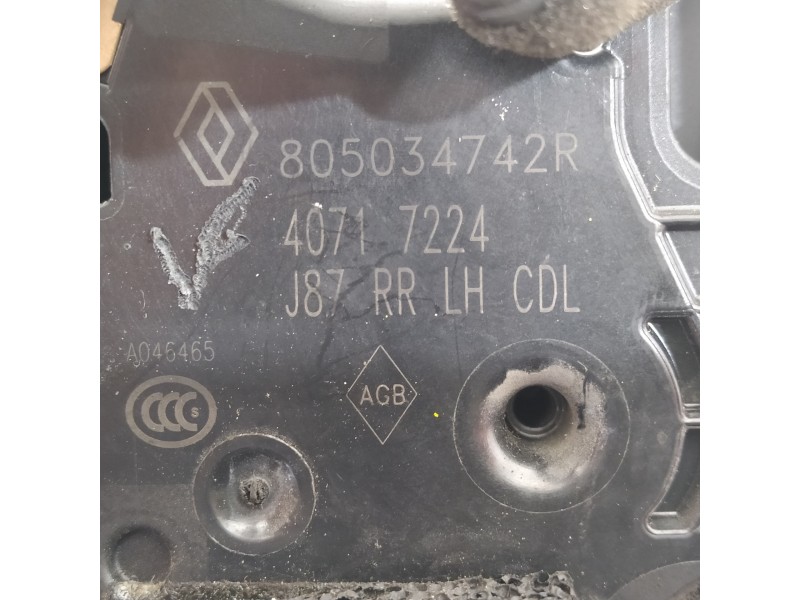 Recambio de cerradura puerta trasera izquierda para renault captur intens referencia OEM IAM 805034742R  
