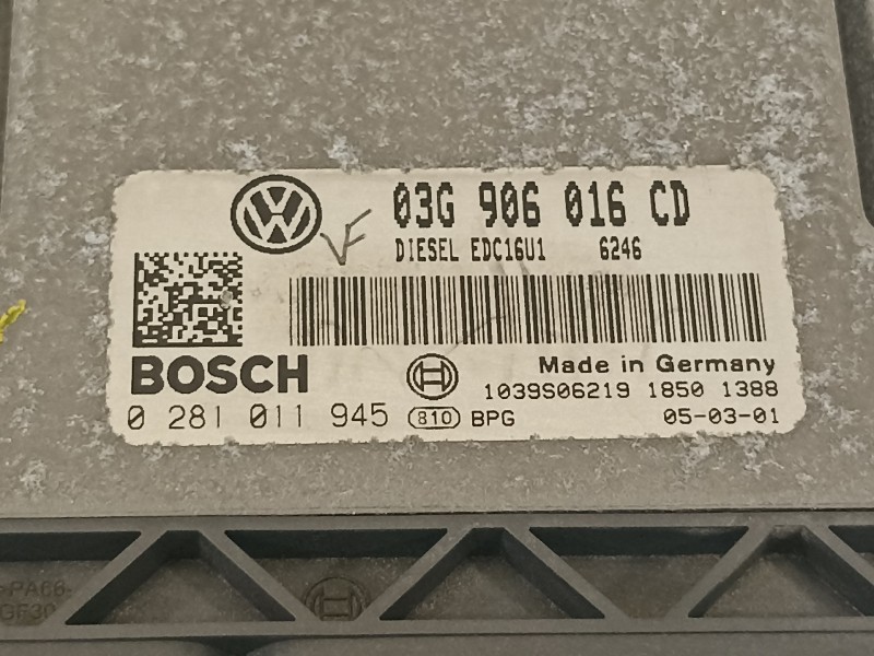 Recambio de centralita motor uce para volkswagen touran (1t1) advance referencia OEM IAM 03G906016CD 0281011945 