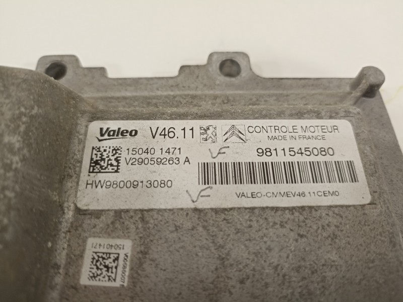Recambio de centralita motor uce para citroën c3 attraction referencia OEM IAM 9811545080  