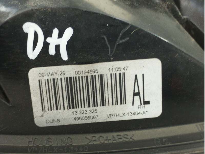 Recambio de piloto trasero derecho para opel astra h ber. cosmo referencia OEM IAM 13222325  