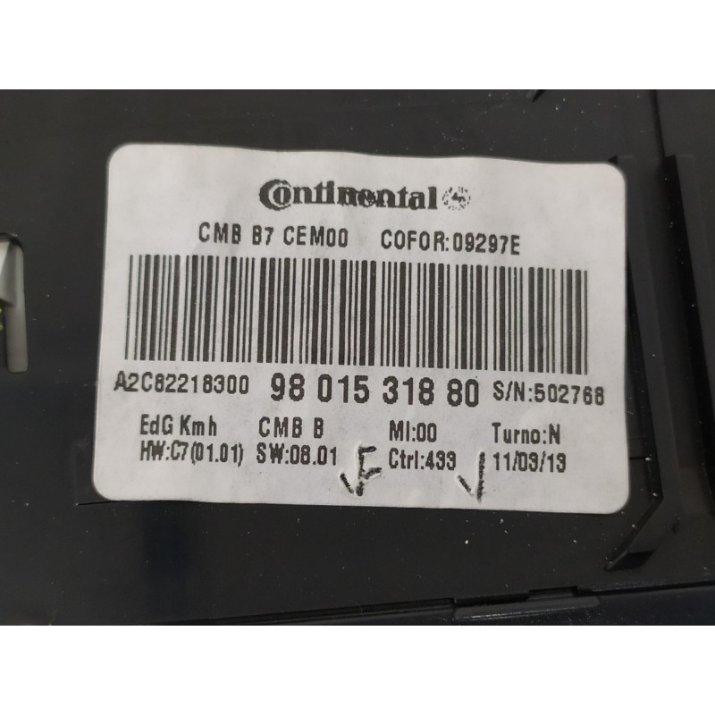 Recambio de cuadro instrumentos para citroën c4 lim. 1.6 blue-hdi fap referencia OEM IAM 9801531880 A2C82218300 