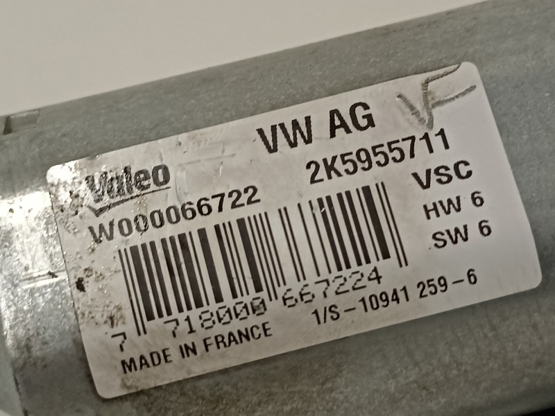 Recambio de motor limpia trasero para volkswagen caddy furgón/kombi furgón bluemotion referencia OEM IAM 2K5955711  