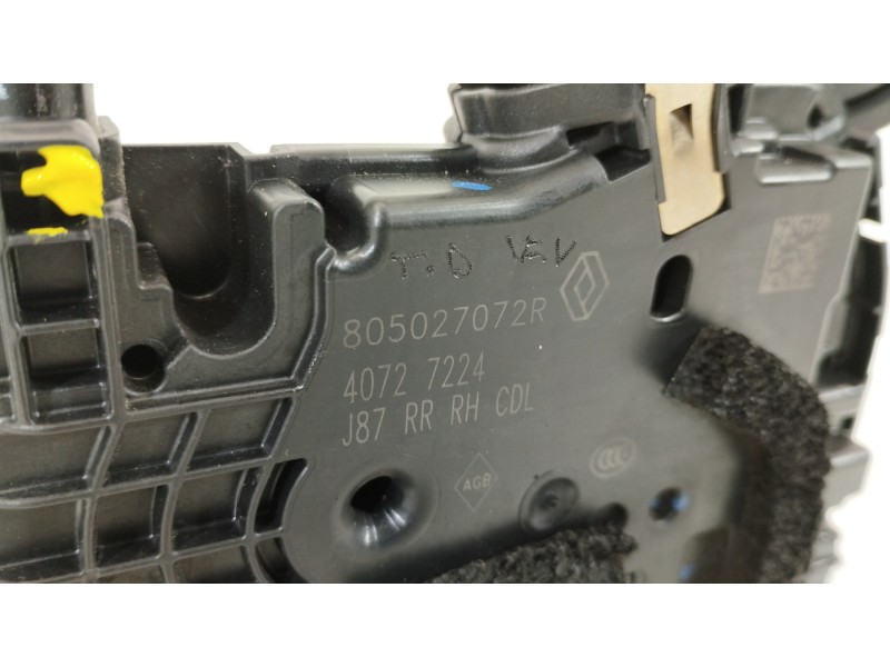 Recambio de cerradura puerta trasera derecha para renault captur adventure referencia OEM IAM 805027072R 40727224 