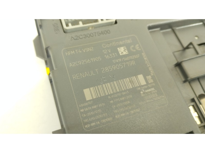 Recambio de conmutador de arranque para renault captur adventure referencia OEM IAM 285905719R A2C92561905 