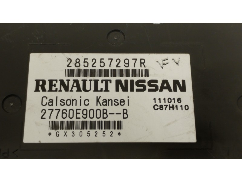 Recambio de centralita aire acondicionado para renault captur adventure referencia OEM IAM 285257297R 27760E900B 
