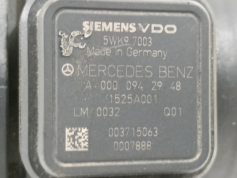 Recambio de caudalimetro para smart forfour cdi (70kw) referencia OEM IAM A0000942948  