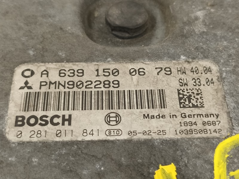 Recambio de centralita motor uce para smart forfour cdi (70kw) referencia OEM IAM A6391500679 0281011841 