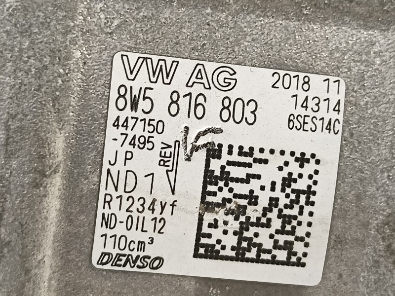 Recambio de compresor aire acondicionado para audi a5 coupe (f53) s line edition referencia OEM IAM 8W5816803  