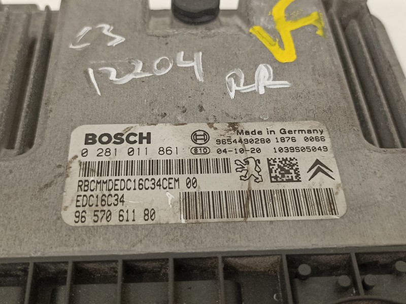 Recambio de centralita motor uce para citroën c3 1.4 hdi exclusive referencia OEM IAM 9657061180  