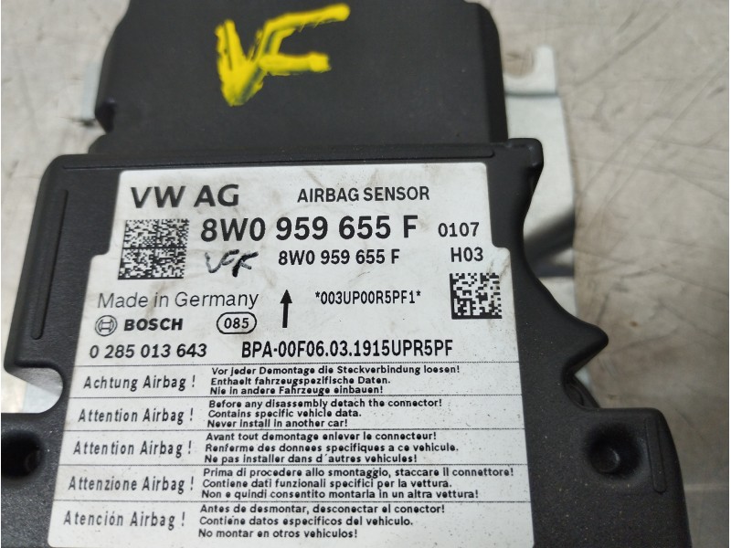 Recambio de kit airbag para audi a5 coupe (f53) s line edition referencia OEM IAM 8W1857033 8W0880201 8W0959655F