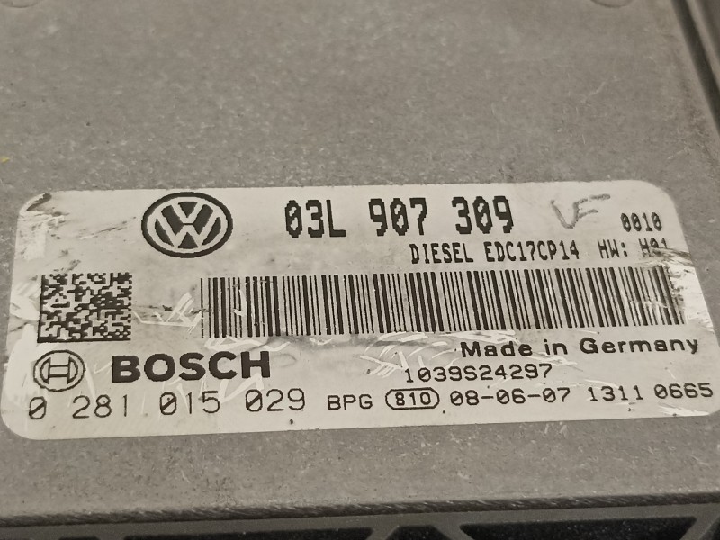Recambio de centralita motor uce para volkswagen passat berlina (3c2) advance referencia OEM IAM 03L907309 281015029 