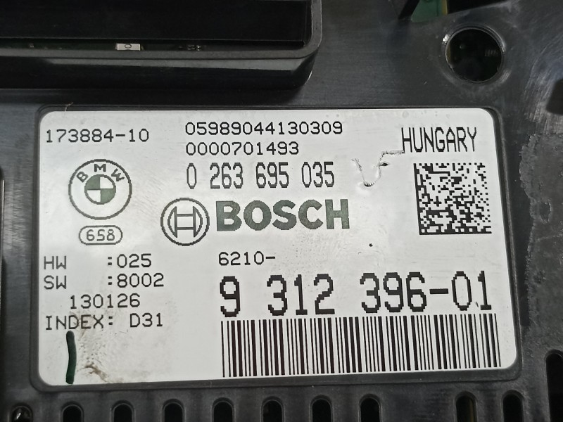 Recambio de cuadro instrumentos para bmw serie 5 lim. (f10) 520d referencia OEM IAM 62109312396 9312396 