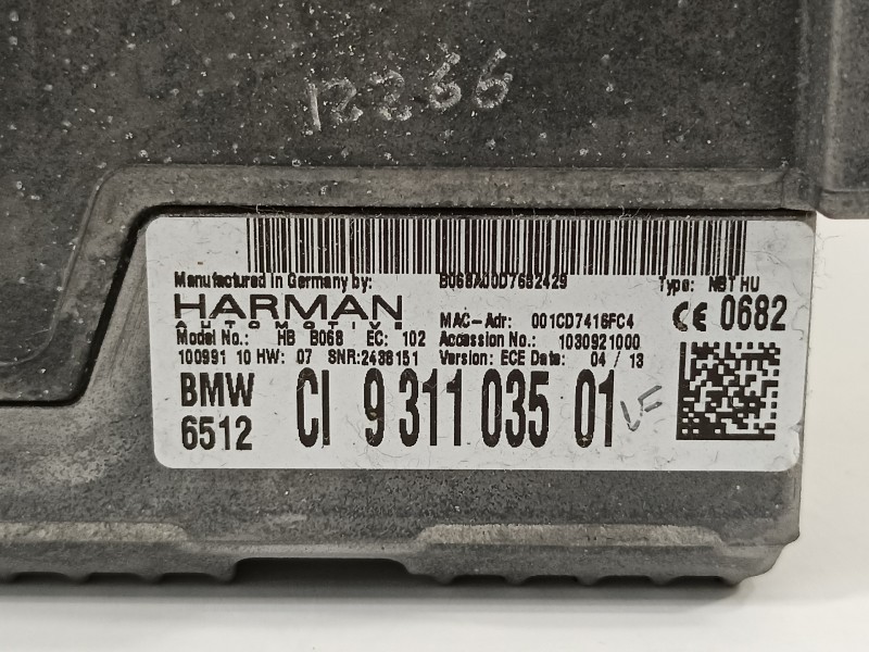 Recambio de sistema audio / radio cd para bmw serie 5 lim. (f10) 520d referencia OEM IAM 65129311035 9311035 931103501