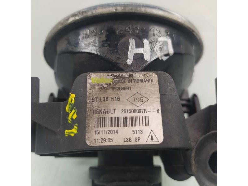 Recambio de faro antiniebla derecho para dacia duster ambiance 4x2 referencia OEM IAM 261500097R 89208691 