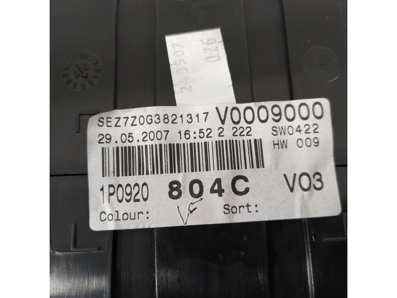 Recambio de cuadro instrumentos para seat leon (1p1) comfort limited referencia OEM IAM 1P0920804C  