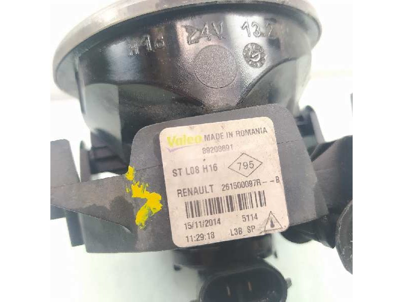 Recambio de faro antiniebla izquierdo para dacia duster ambiance 4x2 referencia OEM IAM 261500097R 89208691 