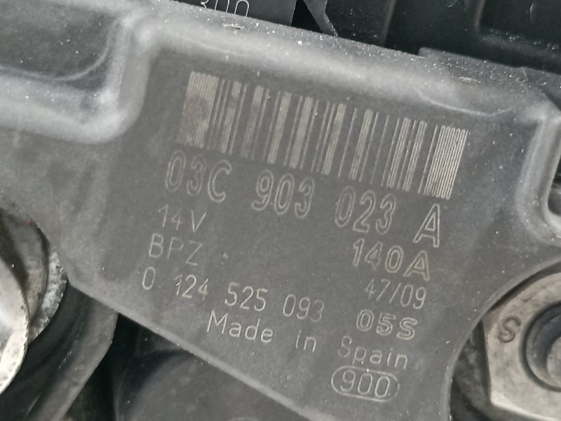 Recambio de alternador para volkswagen scirocco (137) 1.4 tsi (118kw) referencia OEM IAM 03C903023A  