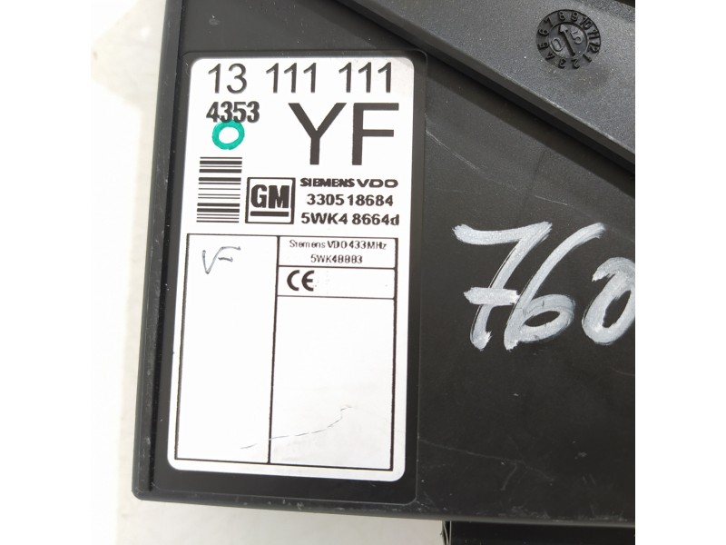 Recambio de modulo electronico para opel meriva cosmo referencia OEM IAM 13111111 330518684 5WK48664D
