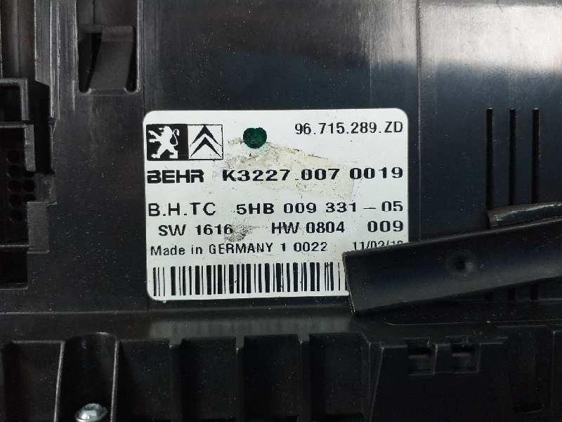 Recambio de mando climatizador para citroën c5 berlina business referencia OEM IAM 96715289ZD  