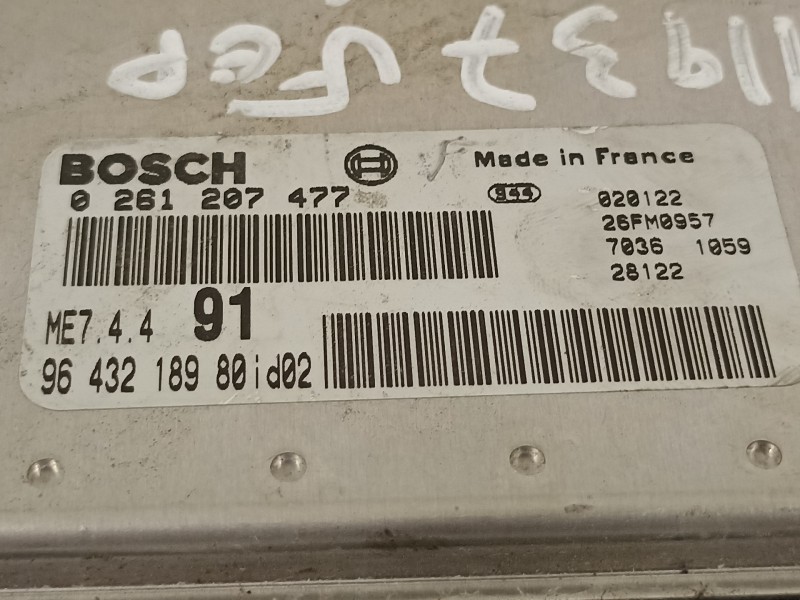 Recambio de centralita motor uce para peugeot 206 cc cc referencia OEM IAM 9643218980  