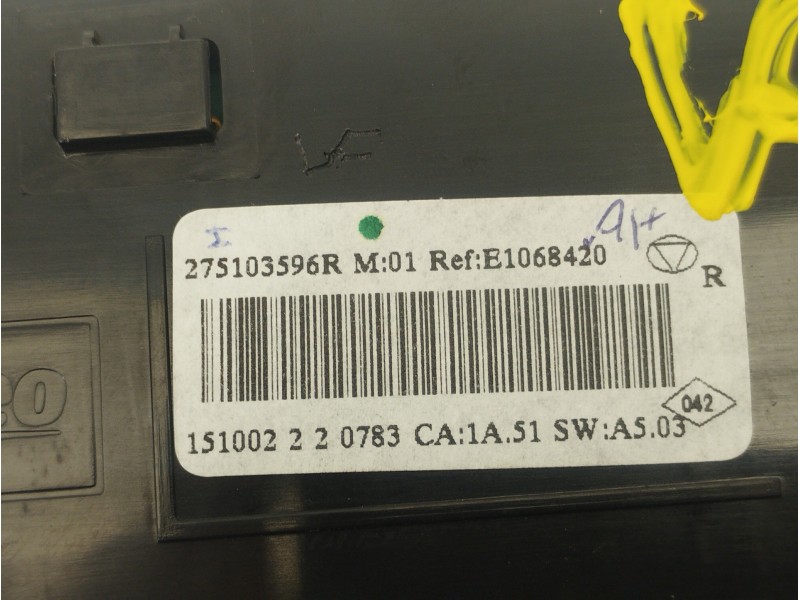 Recambio de mando climatizador para renault megane iii berlina 5 p limited referencia OEM IAM 275103596R E1068420 