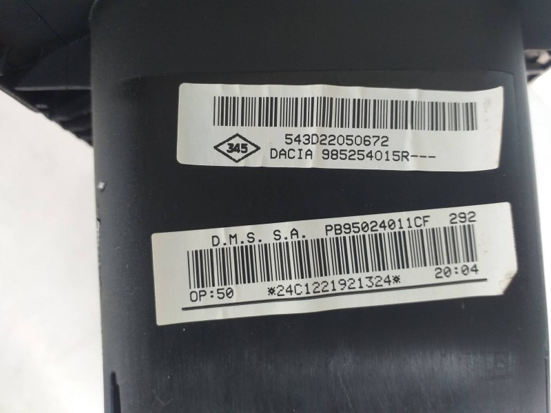 Recambio de kit airbag para dacia duster ambiance 4x2 referencia OEM IAM 8201163304 985100036R 985254015R