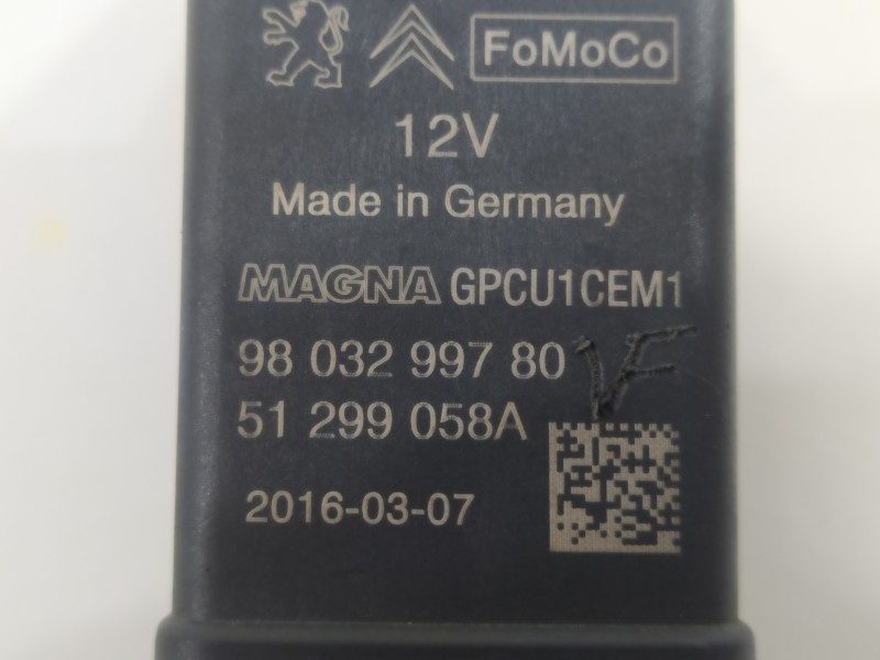 Recambio de caja precalentamiento para peugeot 308 active referencia OEM IAM 9803299780  