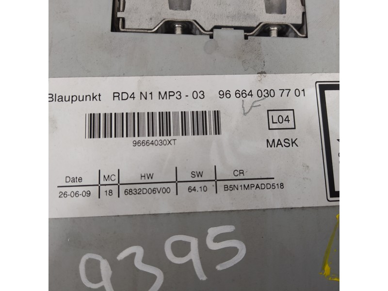 Recambio de sistema audio / radio cd para citroën c4 berlina cool referencia OEM IAM 966640307701  