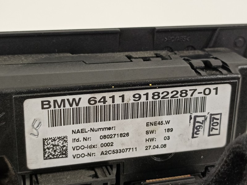 Recambio de mando climatizador para bmw serie 3 berlina (e90) 320d referencia OEM IAM 64119182287 64119199260 
