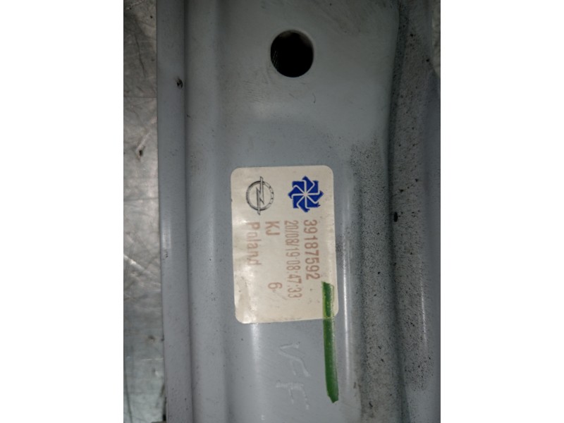Recambio de elevalunas trasero derecho para opel crossland x design line referencia OEM IAM 39187592 98830 