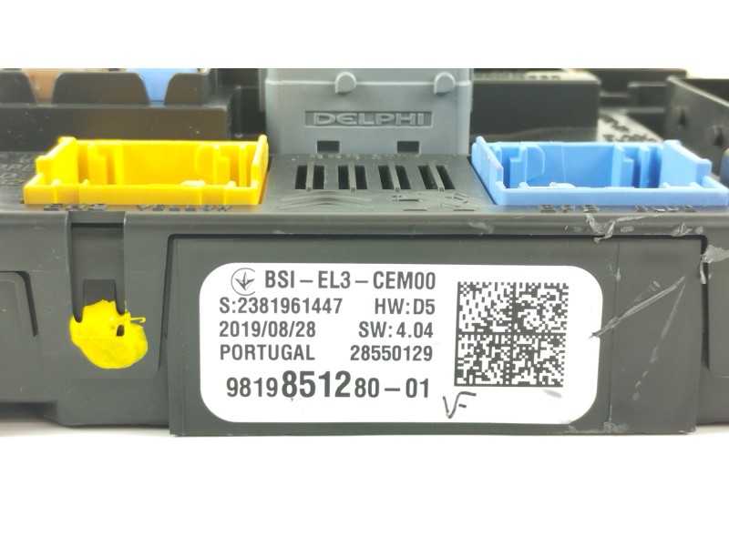 Recambio de caja reles / fusibles para opel crossland x design line referencia OEM IAM 9819851280 BSIEL3 28550129