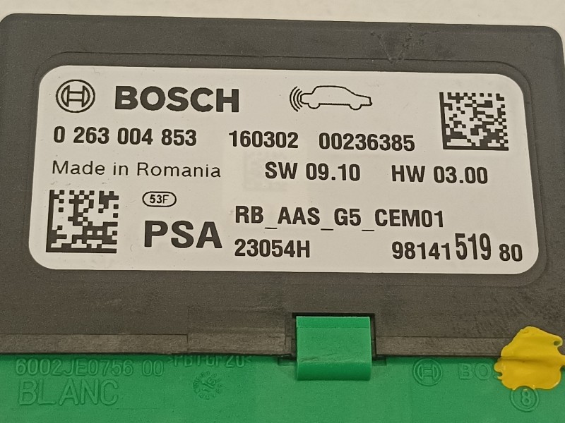 Recambio de modulo electronico para peugeot 308 active referencia OEM IAM 9814151980  