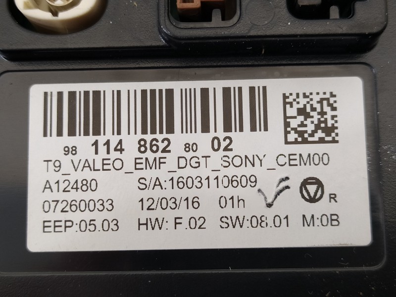 Recambio de pantalla multifuncion para peugeot 308 active referencia OEM IAM 9811486280  