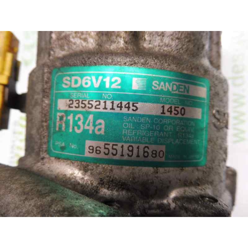 Recambio de compresor aire acondicionado para citroën c3 hdi 70 sensodrive premier referencia OEM IAM 9655191680 2355211445 