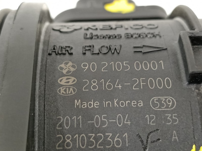 Recambio de caudalimetro para kia carnival 2.2 crdi vgt emotion referencia OEM IAM 281642F000  