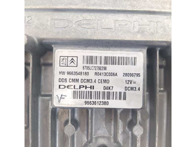 Recambio de centralita motor uce para peugeot 407 sw sport referencia OEM IAM 9663612380 28096795 9663548180
