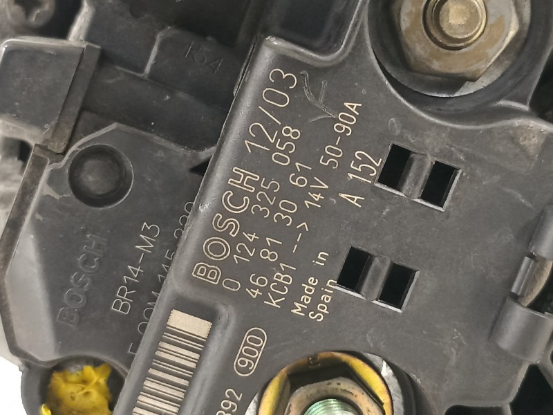Recambio de alternador para fiat stilo multi wagon (192) 1.6 16v referencia OEM IAM 46813061 124325058 